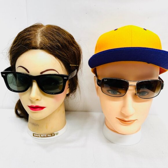 2 Pairs of Ray Ban Sunglasses, 1 x Men's Brown, 1 x Ladie Black  RB 2140 (#9) - Picture 8 of 12